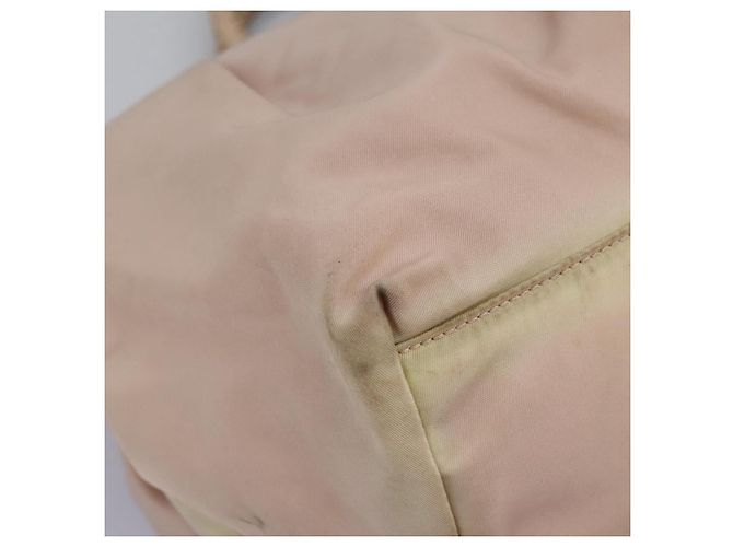 PRADA Borsa a mano in nylon pelle 2 vie rosa oro Auth EC720 D'oro - vista 12
