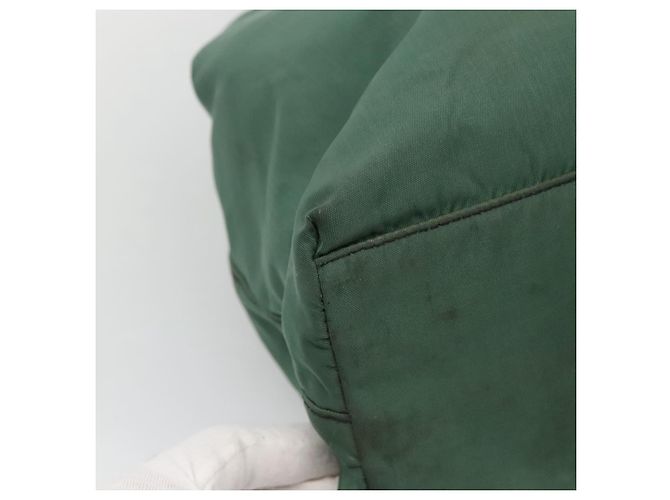 PRADA Borsa a mano in nylon plastico verde nero argento autentica fm4464 - vista 13