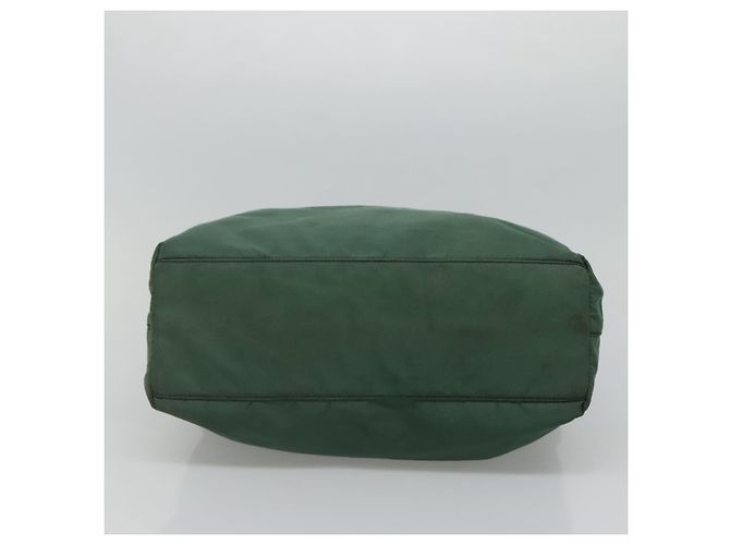 PRADA Borsa a mano in nylon plastico verde nero argento autentica fm4464 - vista 9