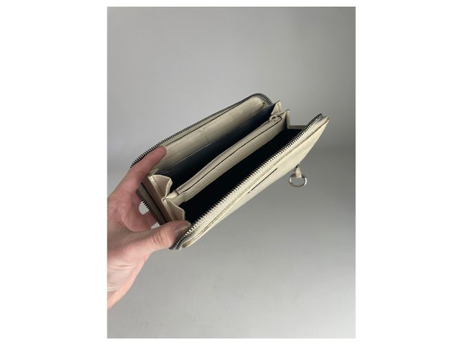Vintage Gucci Leather Wallet White - view 6