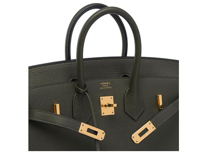 Hermès Sac HERMES Birkin 25 en Cuir Vert - 102590 - vue 6
