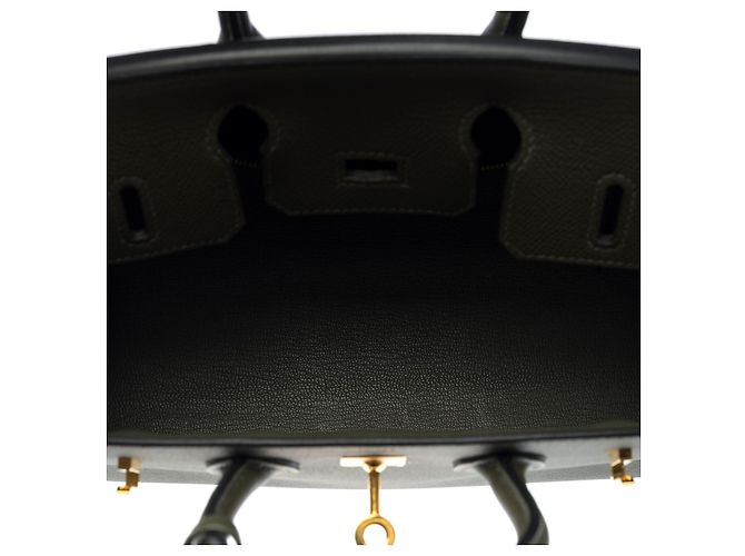 Hermès Sac HERMES Birkin 25 en Cuir Vert - 102590 - vue 8