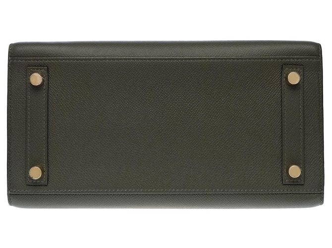Hermès Sac HERMES Birkin 25 en Cuir Vert - 102590 - vue 9