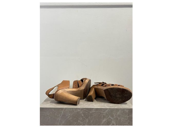 Chloé Sandali CHLOE T.EU 37 Pelle Cammello - vista 4
