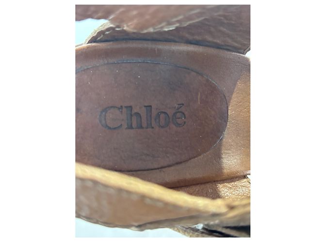 Chloé Sandali CHLOE T.EU 37 Pelle Cammello - vista 8