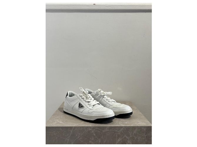 PRADA Trainers T.EU 40 Leather White - view 2