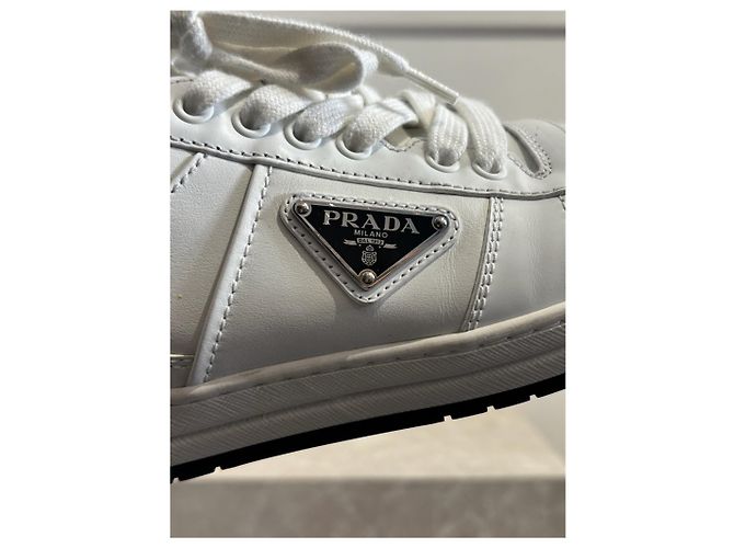 PRADA Trainers T.EU 40 Leather White - view 7
