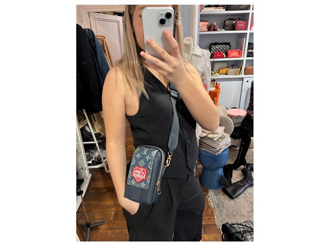 Borse LOUIS VUITTON T. Pelle Blu - vista 15