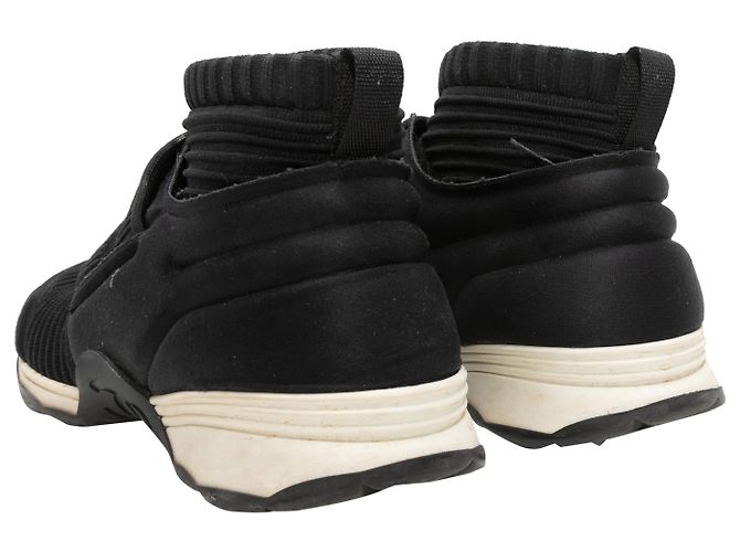 CHANEL Trainer T.EU 38 Stoff Schwarz - Ansicht 3