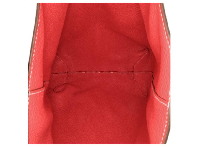Double sens Hermès Bolsas HERMES T. Couro Vermelho - vista 4