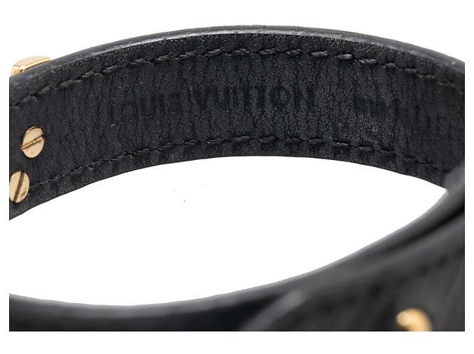 Twist Bracciali LOUIS VUITTON T. Pelle Nero - vista 4