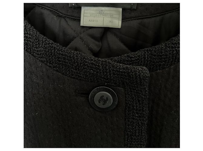 Cambon Cappotto Chanel nero in cotone - vista 4