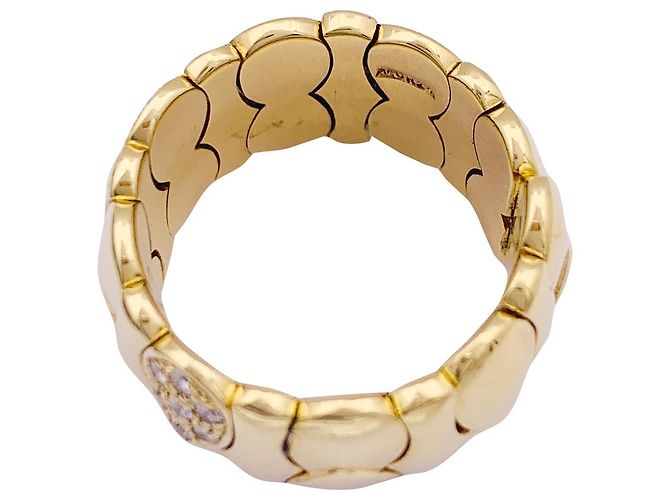 inconnue Anello in oro giallo, diamanti. - vista 3