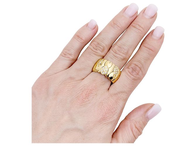 inconnue Anello in oro giallo, diamanti. - vista 5