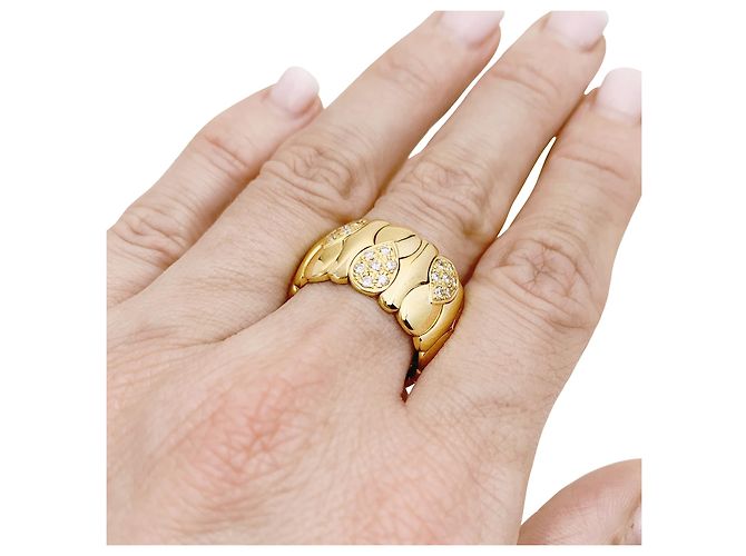 inconnue Anello in oro giallo, diamanti. - vista 6