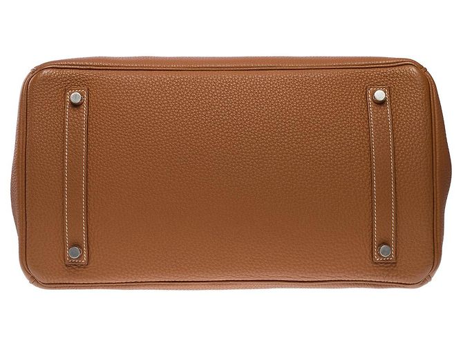 Hermès Sac HERMES Birkin 35 en Cuir Doré - 102584 - vue 11