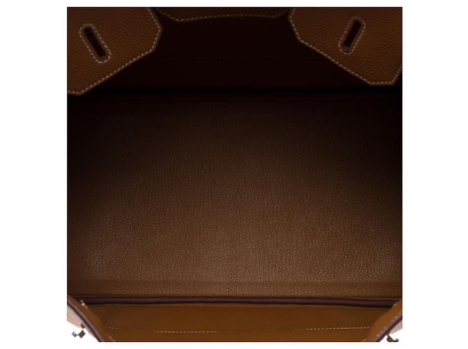 Hermès Sac HERMES Birkin 35 en Cuir Doré - 102584 - vue 9