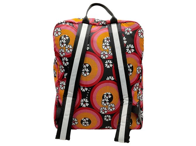 Marni Pink / Orange Techno Circles Rucksack - Ansicht 3