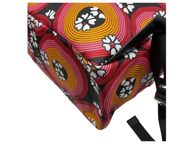 Marni Pink / Orange Techno Circles Rucksack - Ansicht 6