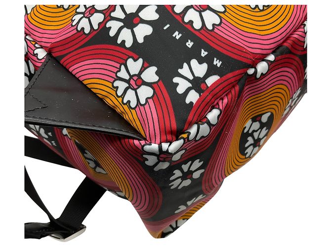 Marni Pink / Orange Techno Circles Rucksack - Ansicht 7