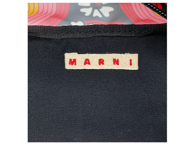Marni Pink / Orange Techno Circles Rucksack - Ansicht 8