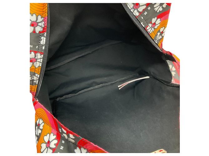 Marni Pink / Orange Techno Circles Rucksack - Ansicht 9