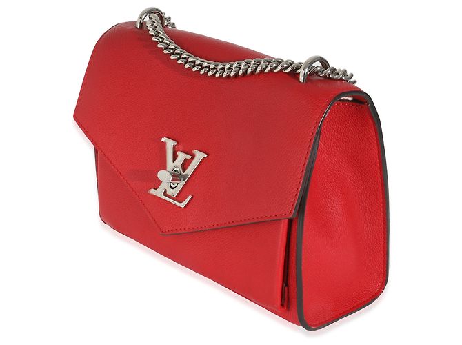 Louis Vuitton Rubis Pelle Morbida Mylockme Catena BB Rosso - vista 3