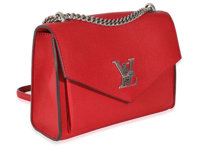 Louis Vuitton Rubis Pelle Morbida Mylockme Catena BB Rosso - vista 4