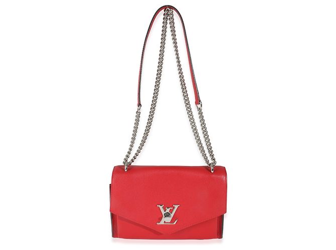 Louis Vuitton Rubis Pelle Morbida Mylockme Catena BB Rosso - vista 5
