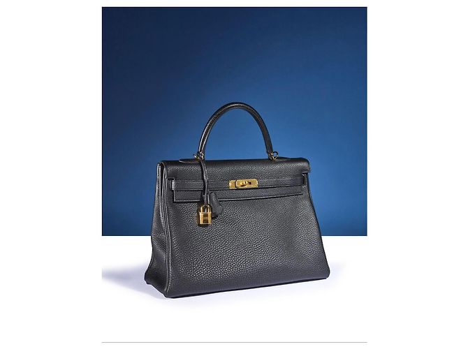 Hermès Kelly 35 Schwarz Togo Leder Handtasche - Ansicht 4