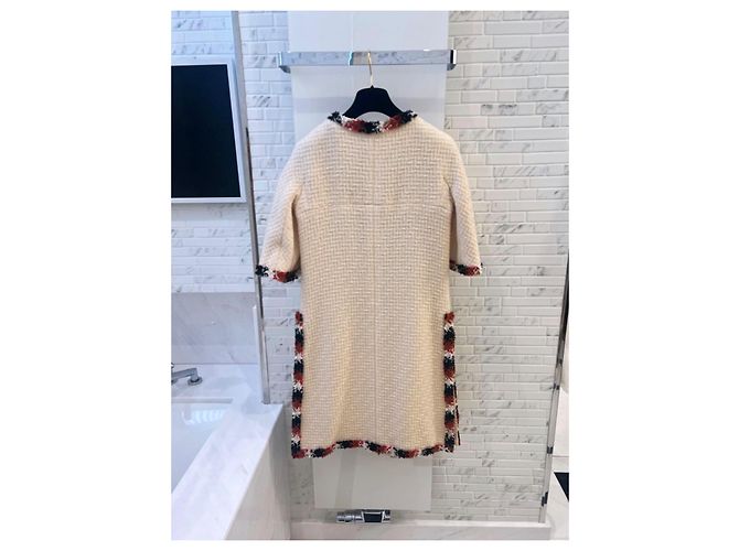 Chanel Collectible 2007 Fall Ecru Tweed Jacket 38 FR Cream - view 9