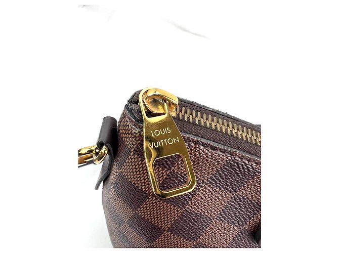 Borsa a Spalla Louis Vuitton Damier Ebene Siena PM Marrone - vista 6