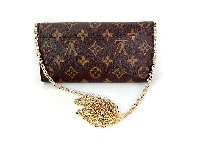 Portafoglio Clutch Sarah Monogram Fucsia Louis Vuitton Marrone - vista 2