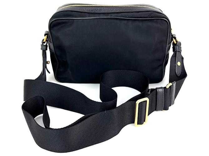 Borsa a tracolla in nylon Tessuto nera di Prada Nero - vista 2