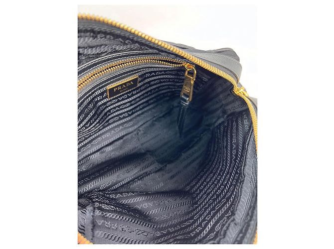 Borsa a tracolla in nylon Tessuto nera di Prada Nero - vista 3