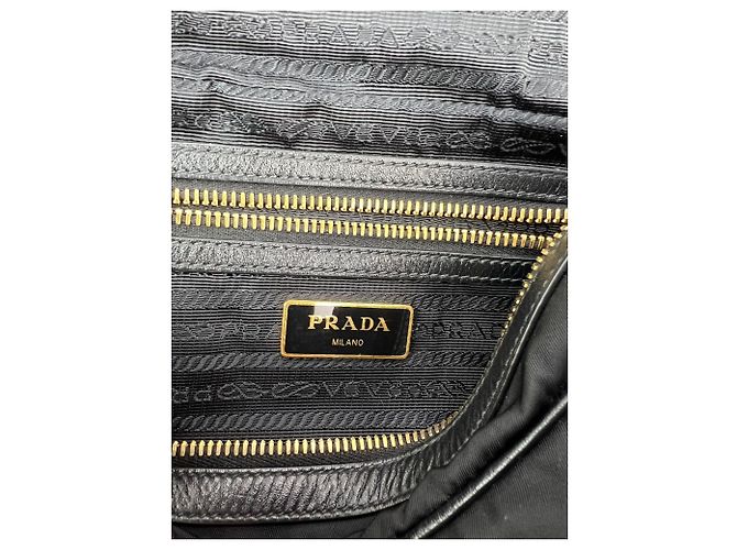 Borsa a tracolla in nylon Tessuto nera di Prada Nero - vista 4