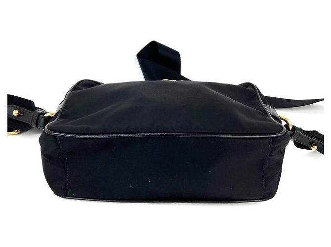 Borsa a tracolla in nylon Tessuto nera di Prada Nero - vista 5
