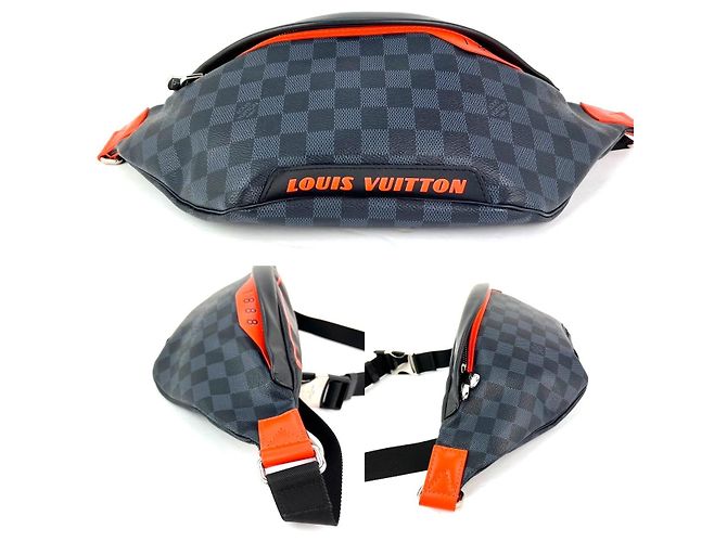 Bum bag Louis Vuitton Damier Colbart arancione Race Discovery Nero - vista 4