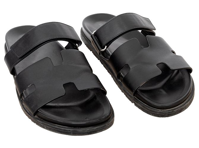 Sandálias Chypre Hermès - anos 20 Preto - vista 3