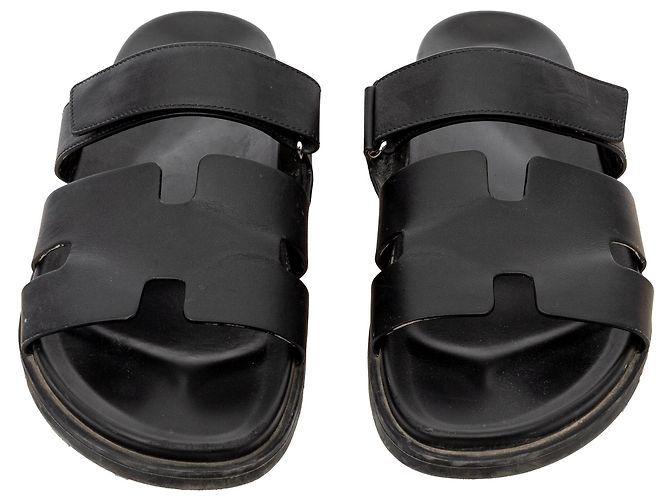 Sandálias Chypre Hermès - anos 20 Preto - vista 4
