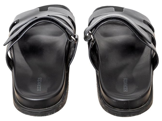 Sandálias Chypre Hermès - anos 20 Preto - vista 5