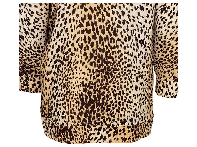 Valentino Garavani Top de estampado de leopardo Valentino Miss V - Años 90 Multicolor - vista 4
