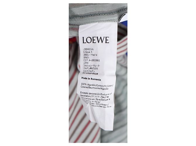 Camicia a righe con bottoni Loewe x Paula's Ibiza in cotone multicolore - vista 12