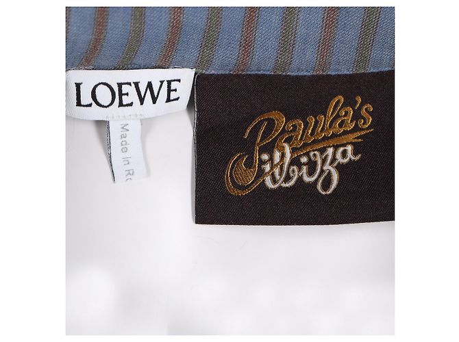 Camicia a righe con bottoni Loewe x Paula's Ibiza in cotone multicolore - vista 4