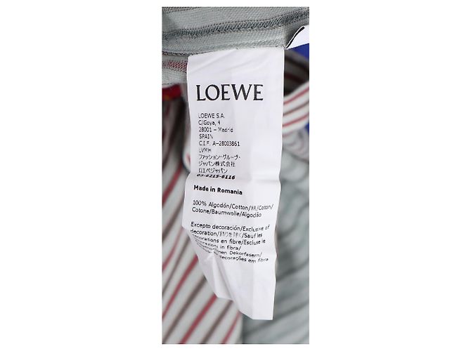 Camicia a righe con bottoni Loewe x Paula's Ibiza in cotone multicolore - vista 6