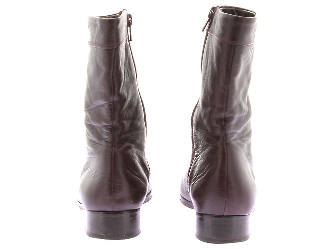 Botines SOEUR T.EU 37 Cuero Burdeos - vista 5