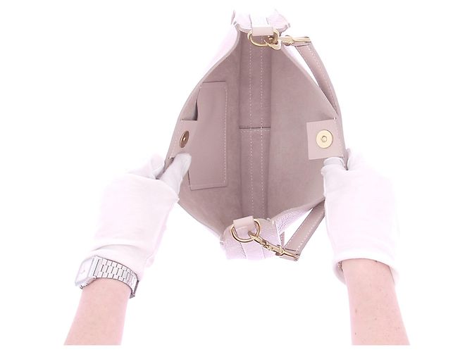 Autre Marque NON FIRMATO / NON FIRMATO Borse T. Pelle Beige - vista 6