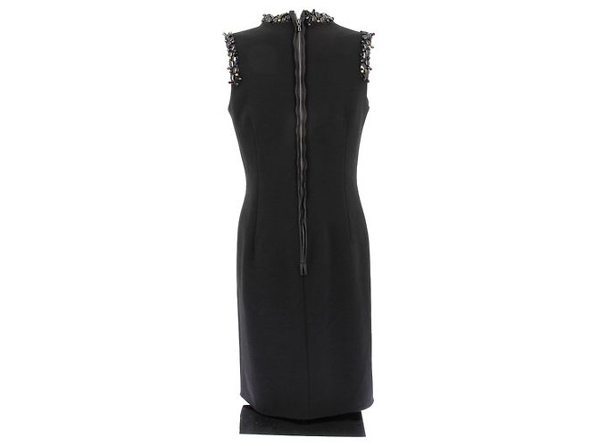 LANVIN Kleid T.FR 40 Wolle Schwarz - Ansicht 2