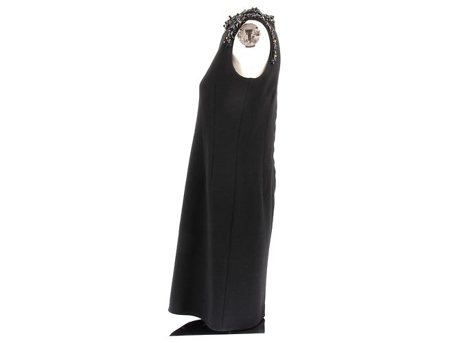 LANVIN Kleid T.FR 40 Wolle Schwarz - Ansicht 4