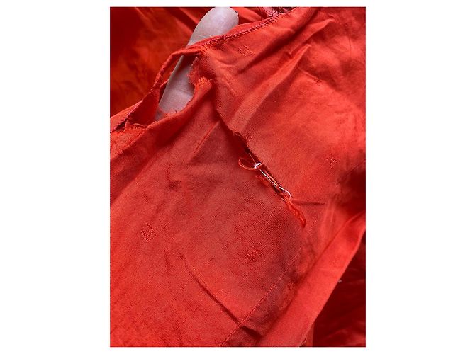 Conjunto de saia e casaco Chanel em tweed coral - vista 18